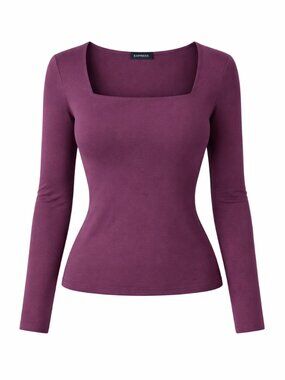 NWOT • Express • long sleeve square neck top